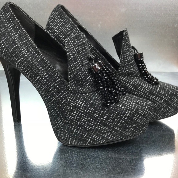 Vera Wang Shoes - Vera Wang Platform High Heels, 8M, w/Beaded Tassel